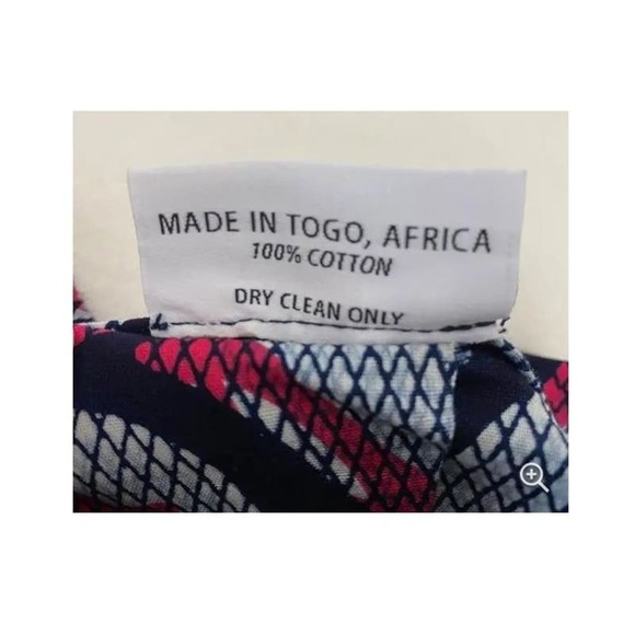 Francis + Benedict Midi Skirt White Pink Blue Bold Print Cotton Pleated X-Small - Picture 6 of 6